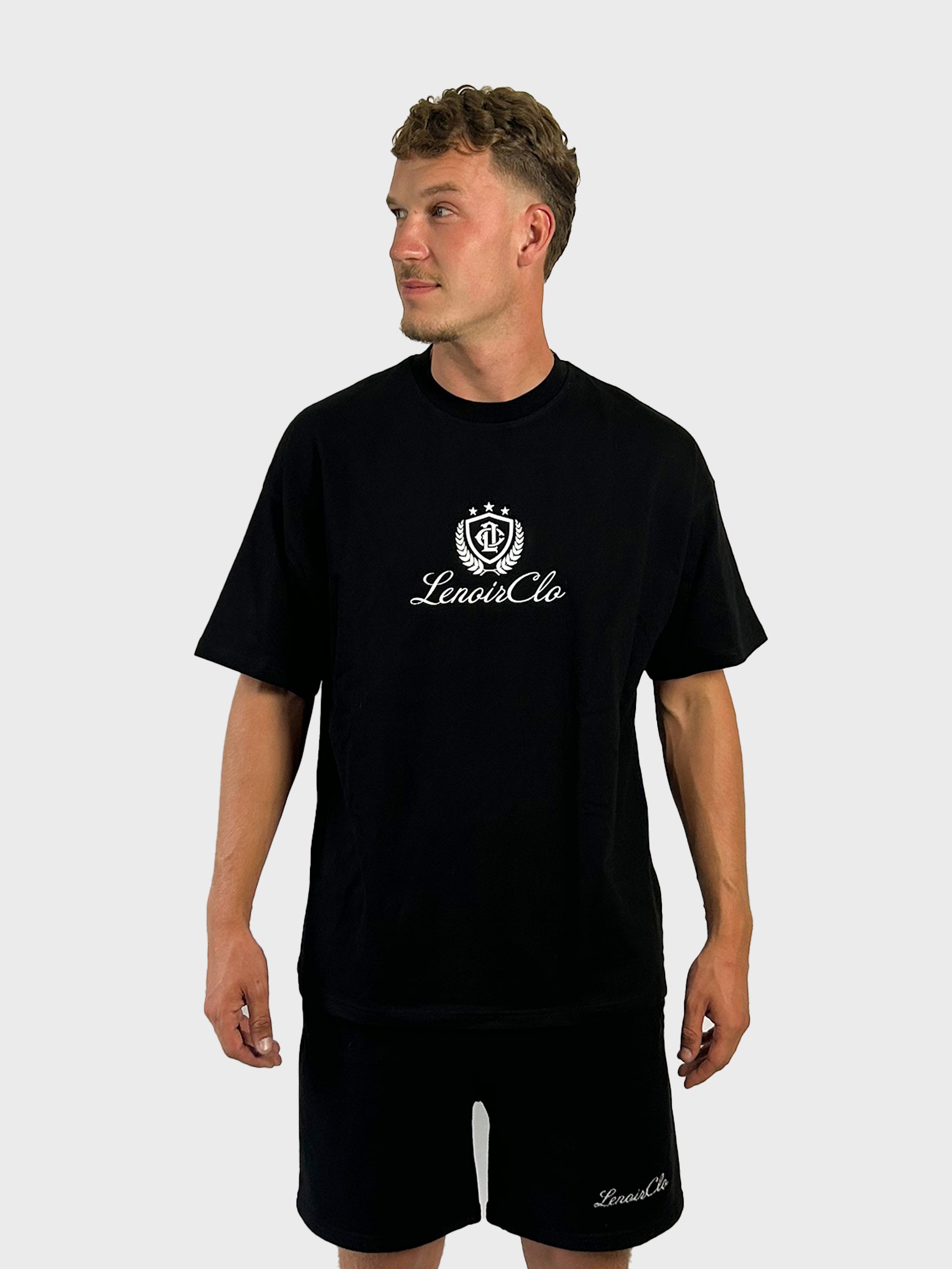 Atelier Logo Black T-Shirt | LENOIR