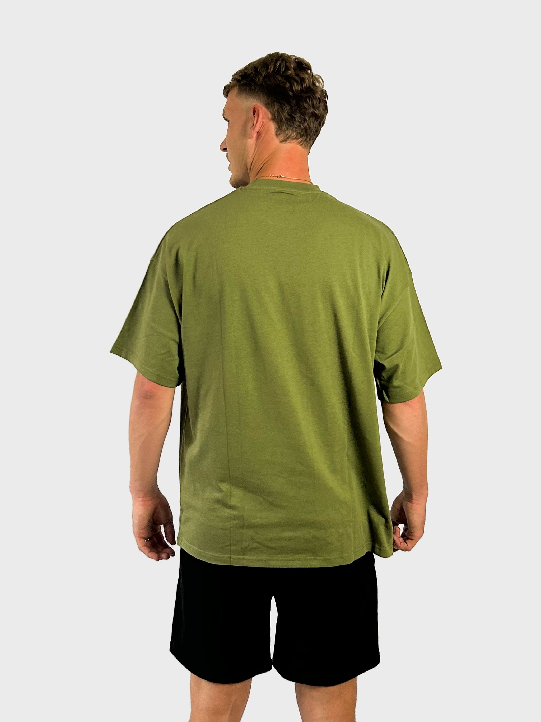 LC Badge Logo Washed Green T-Shirt