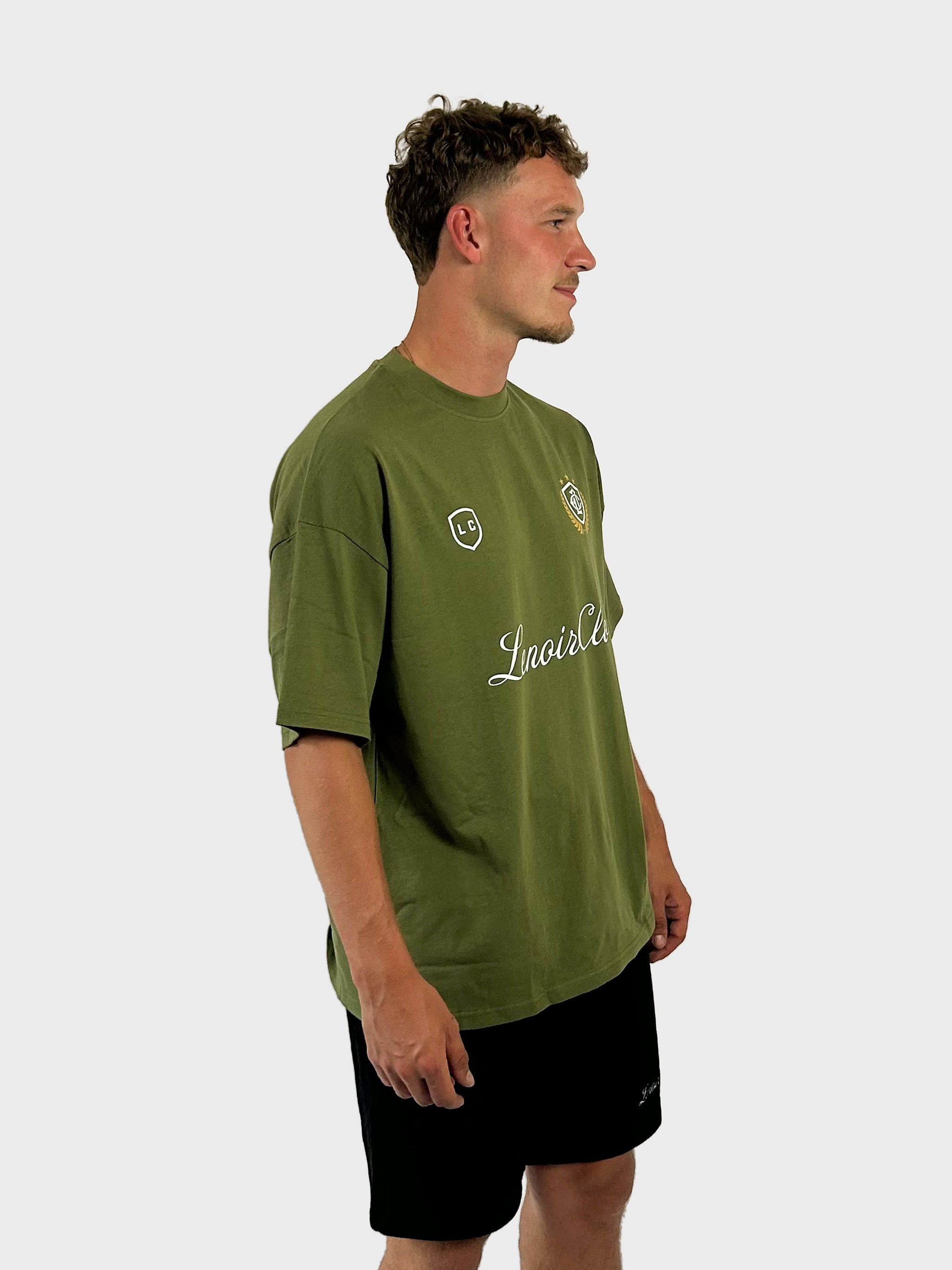 LC Badge Logo Washed Green T-Shirt