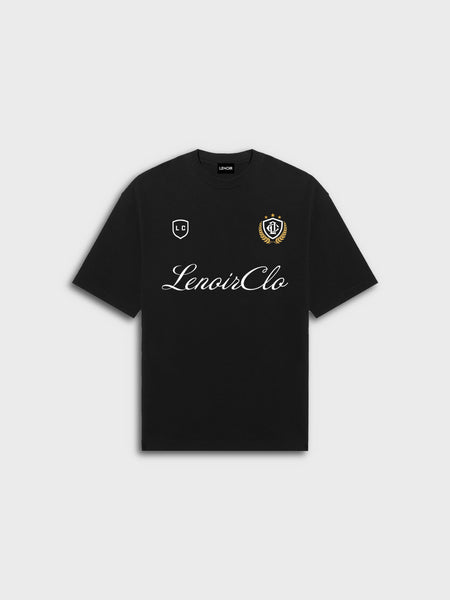 LC Badge Logo Black T-Shirt | LENOIR
