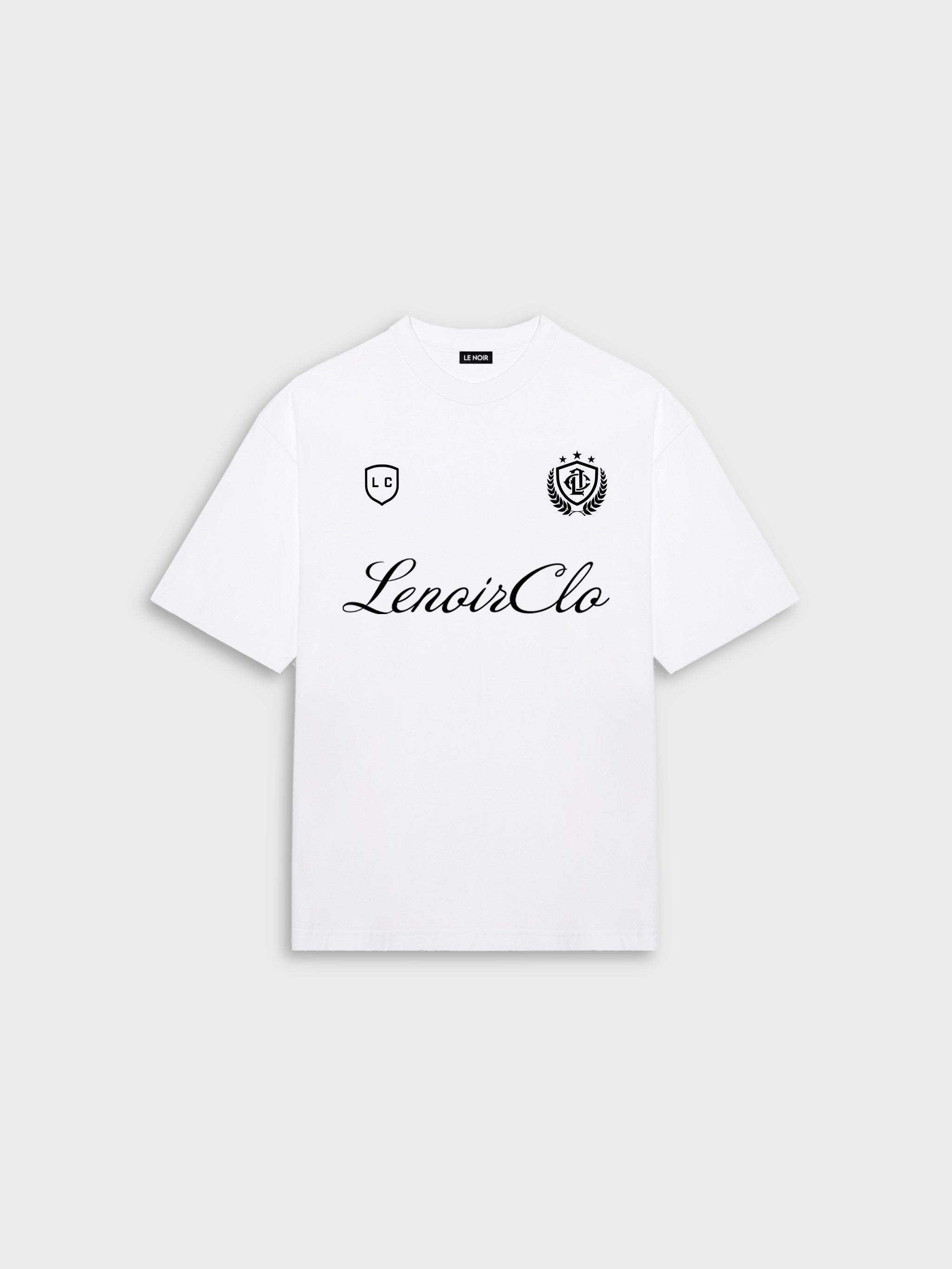 LC Badge Logo White T-Shirt | LENOIR