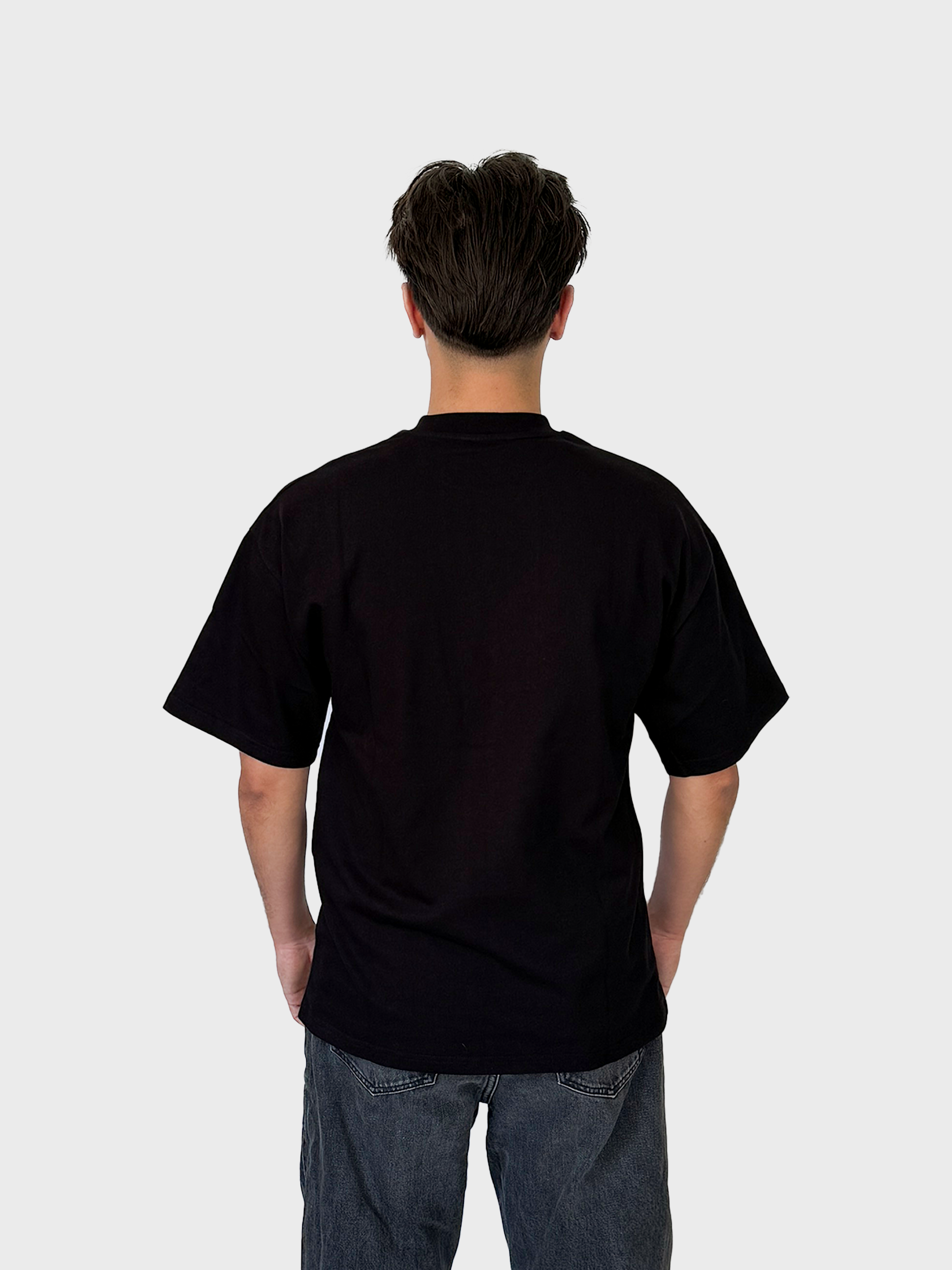 Blue PFJ Black T-Shirt