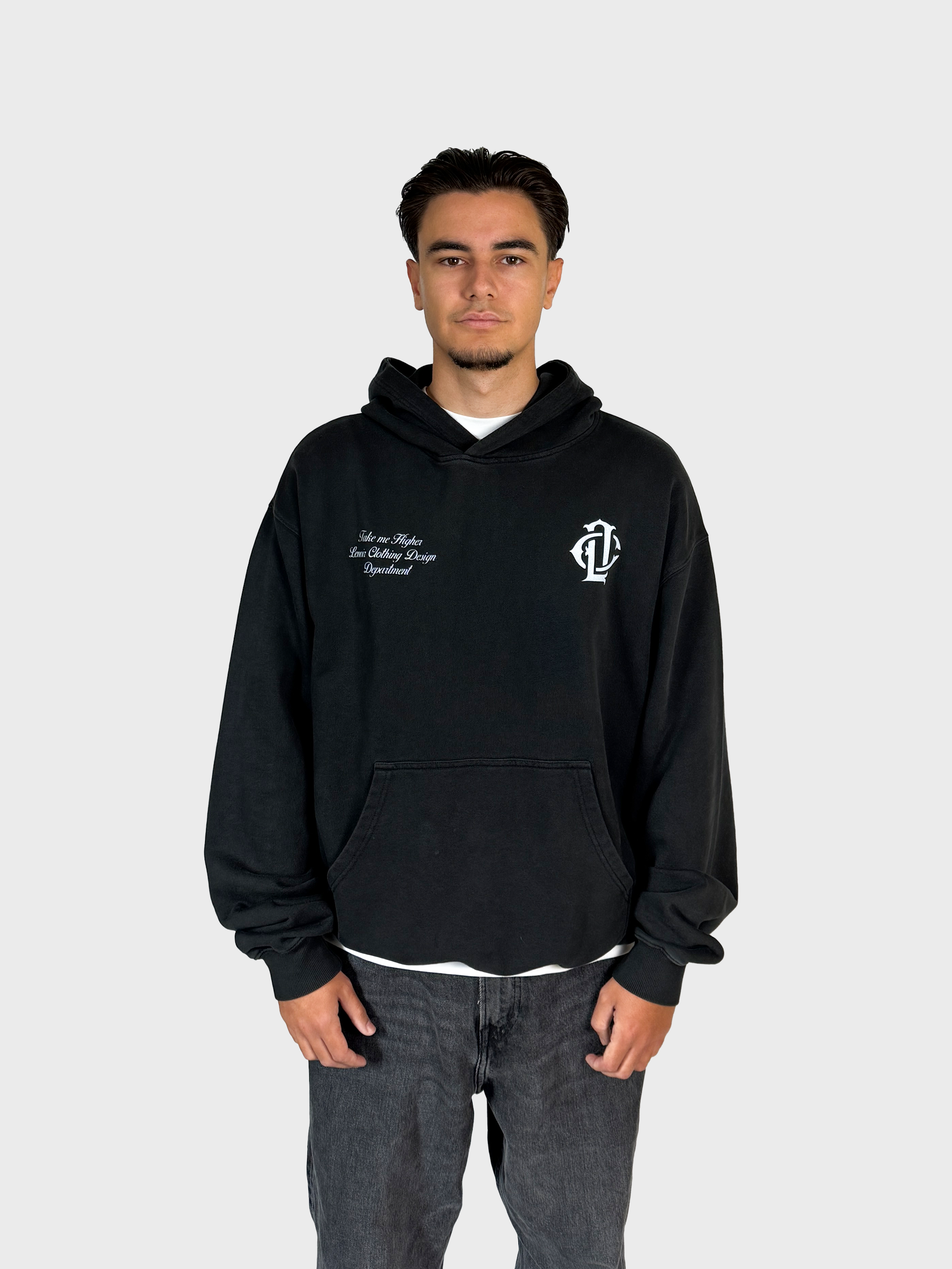 Take Me Higher Vintage Black Hoodie