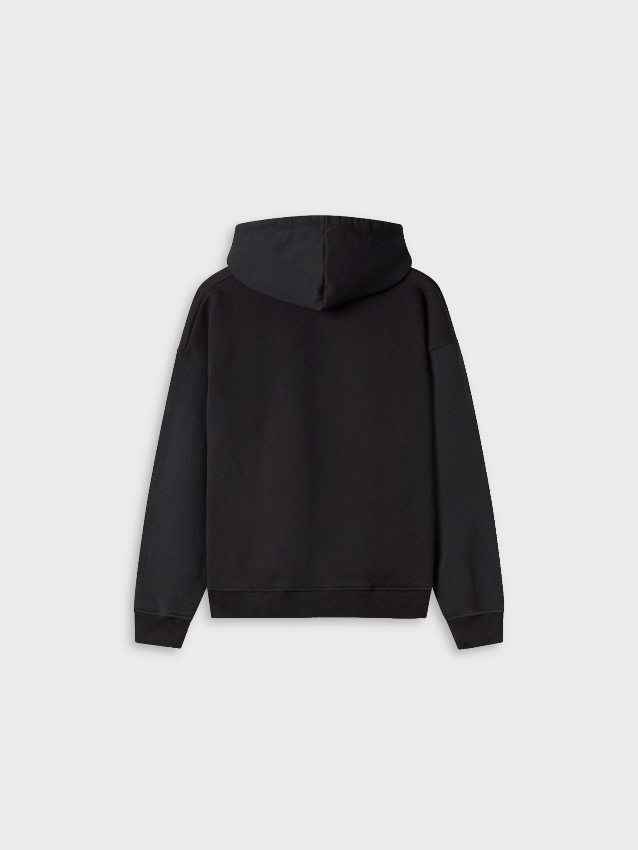 Silver Contemporary Black Hoodie