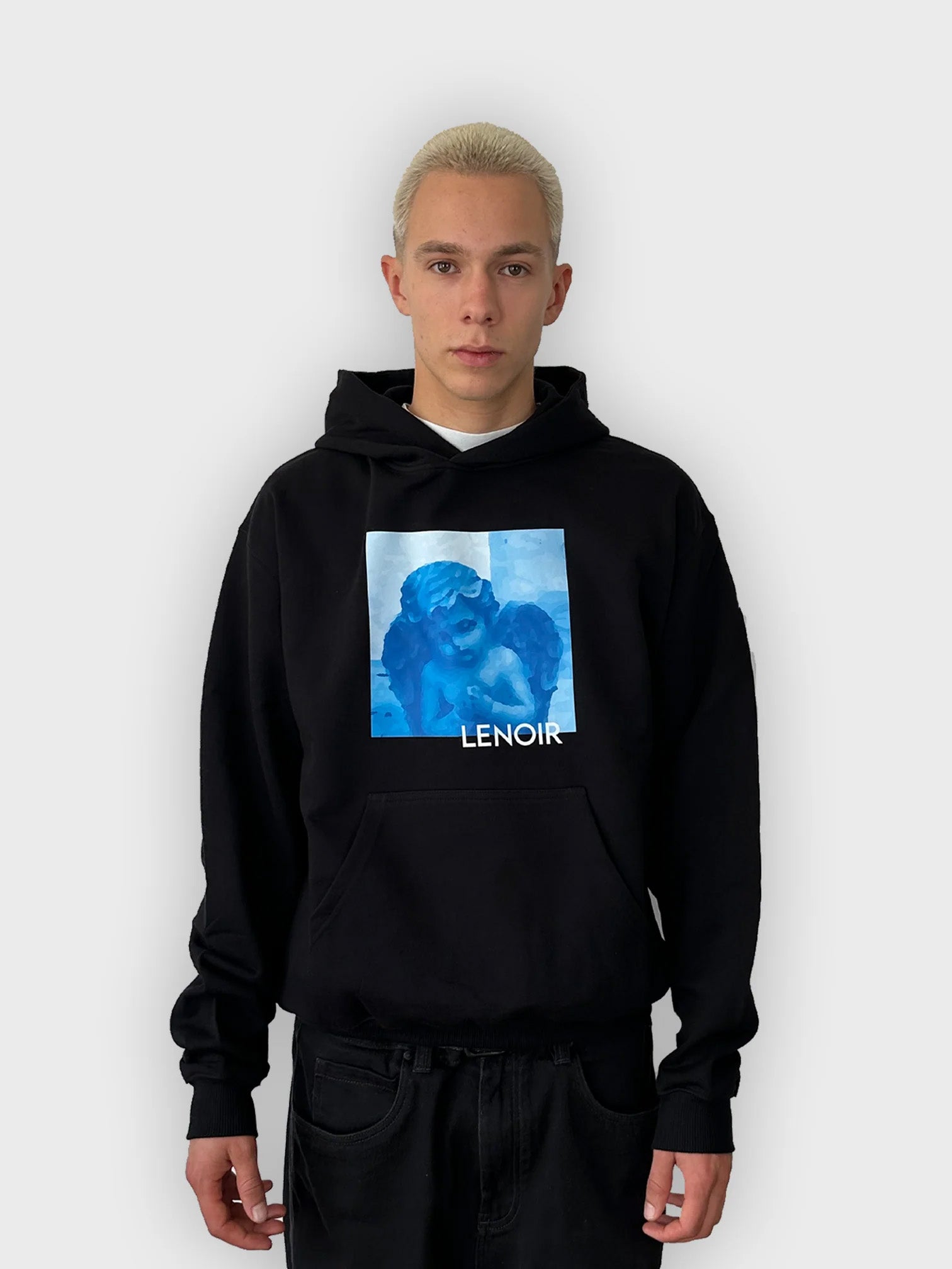 Blue PFJ Black Hoodie