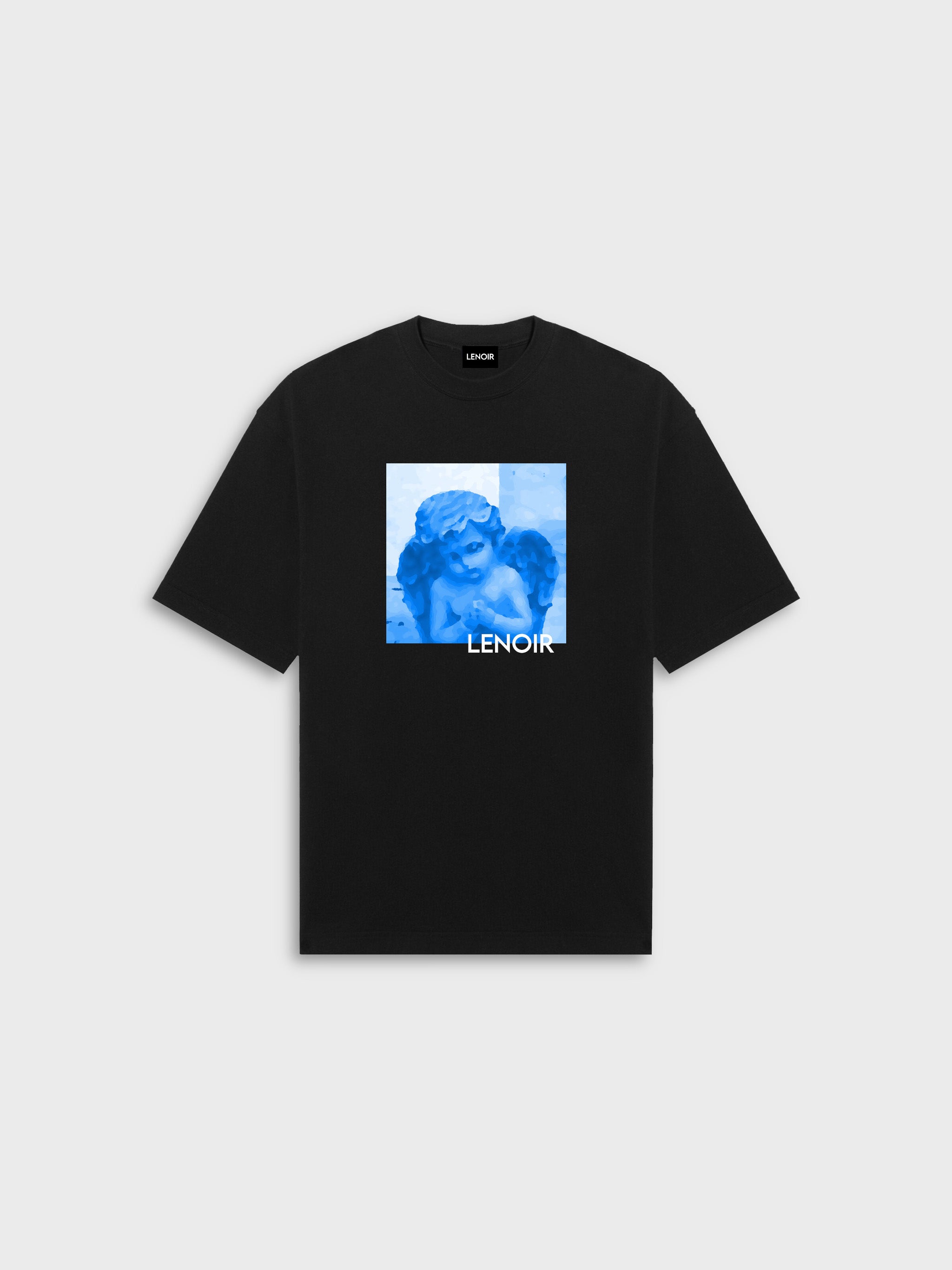 Blue PFJ Black T-Shirt