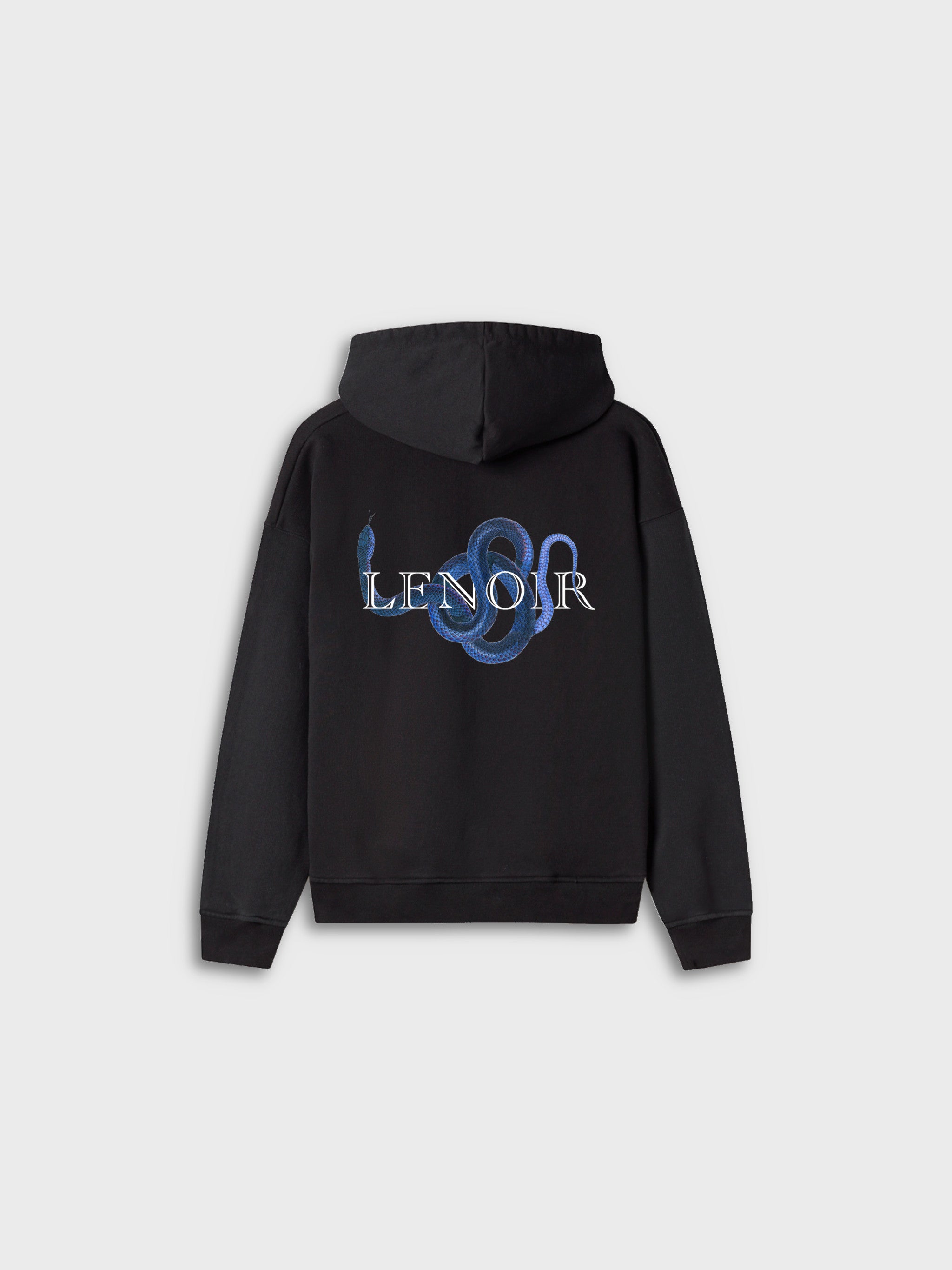 Blue Venom Black Hoodie