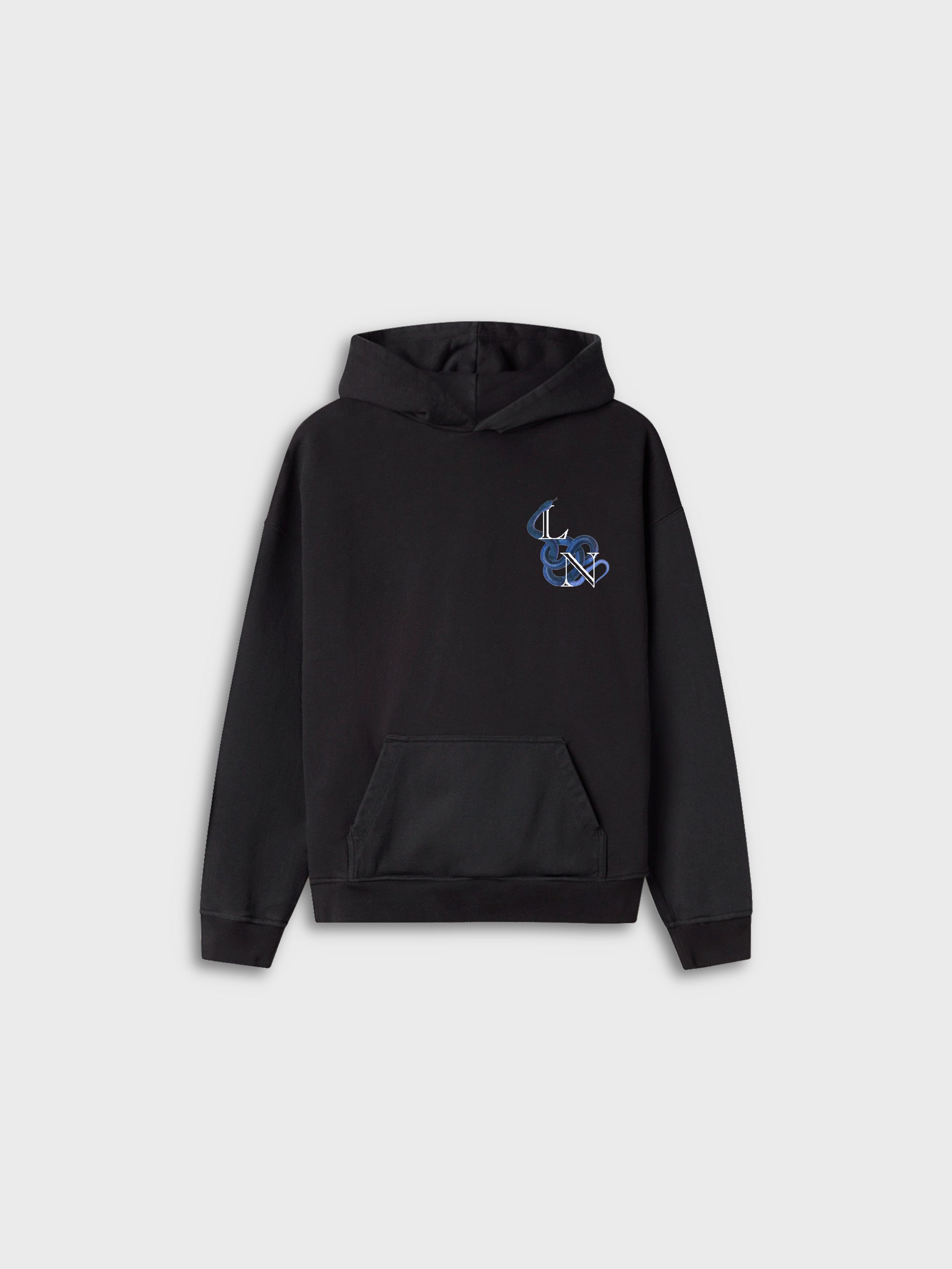 Blue Venom Black Hoodie