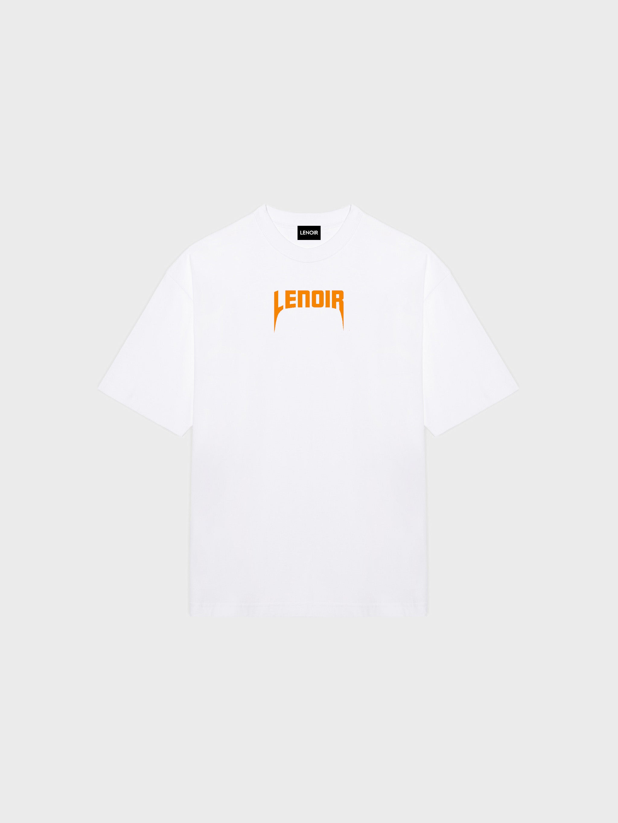 Orange Logo White T-Shirt