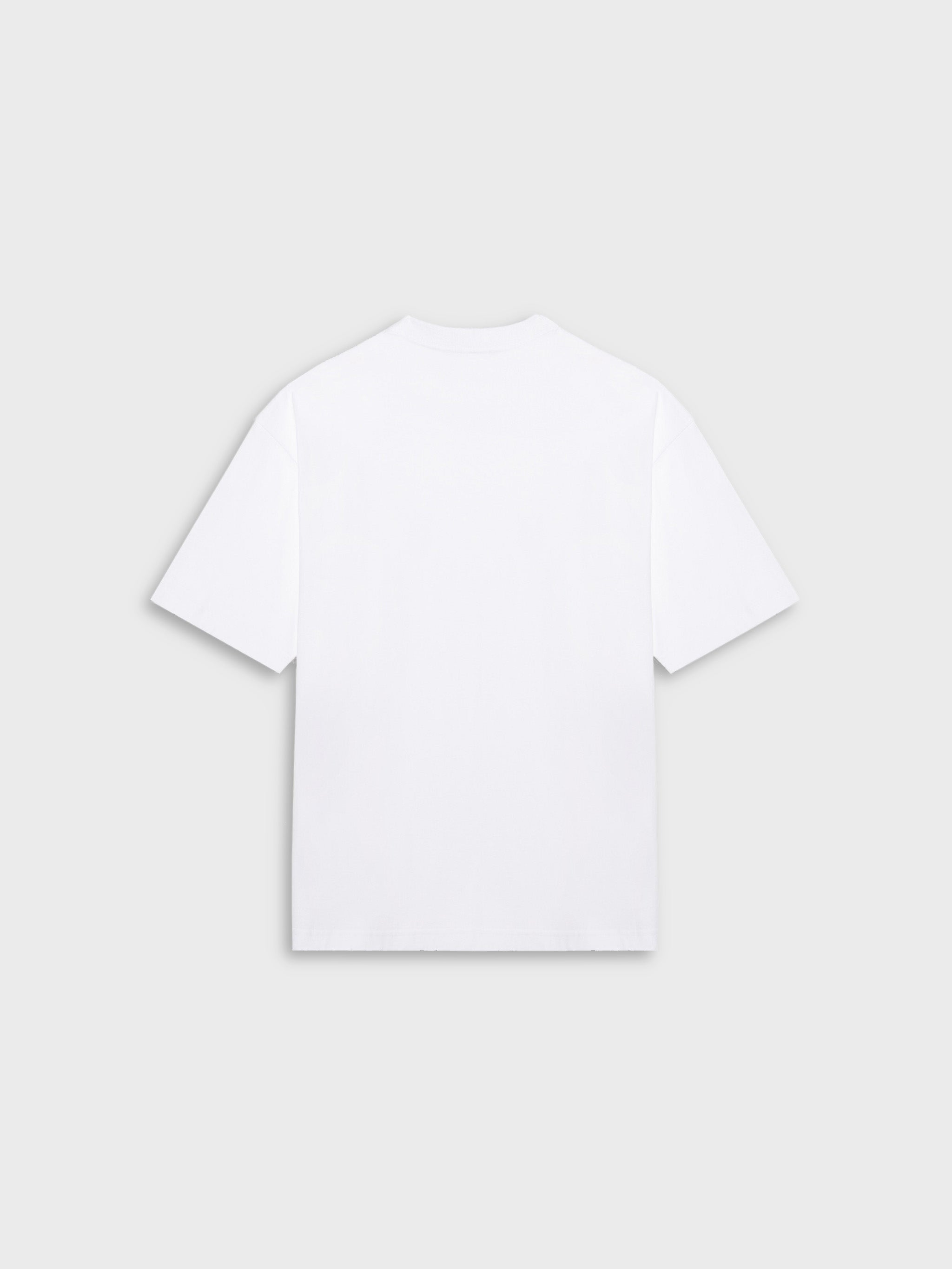 Pink Block Logo White T-Shirt