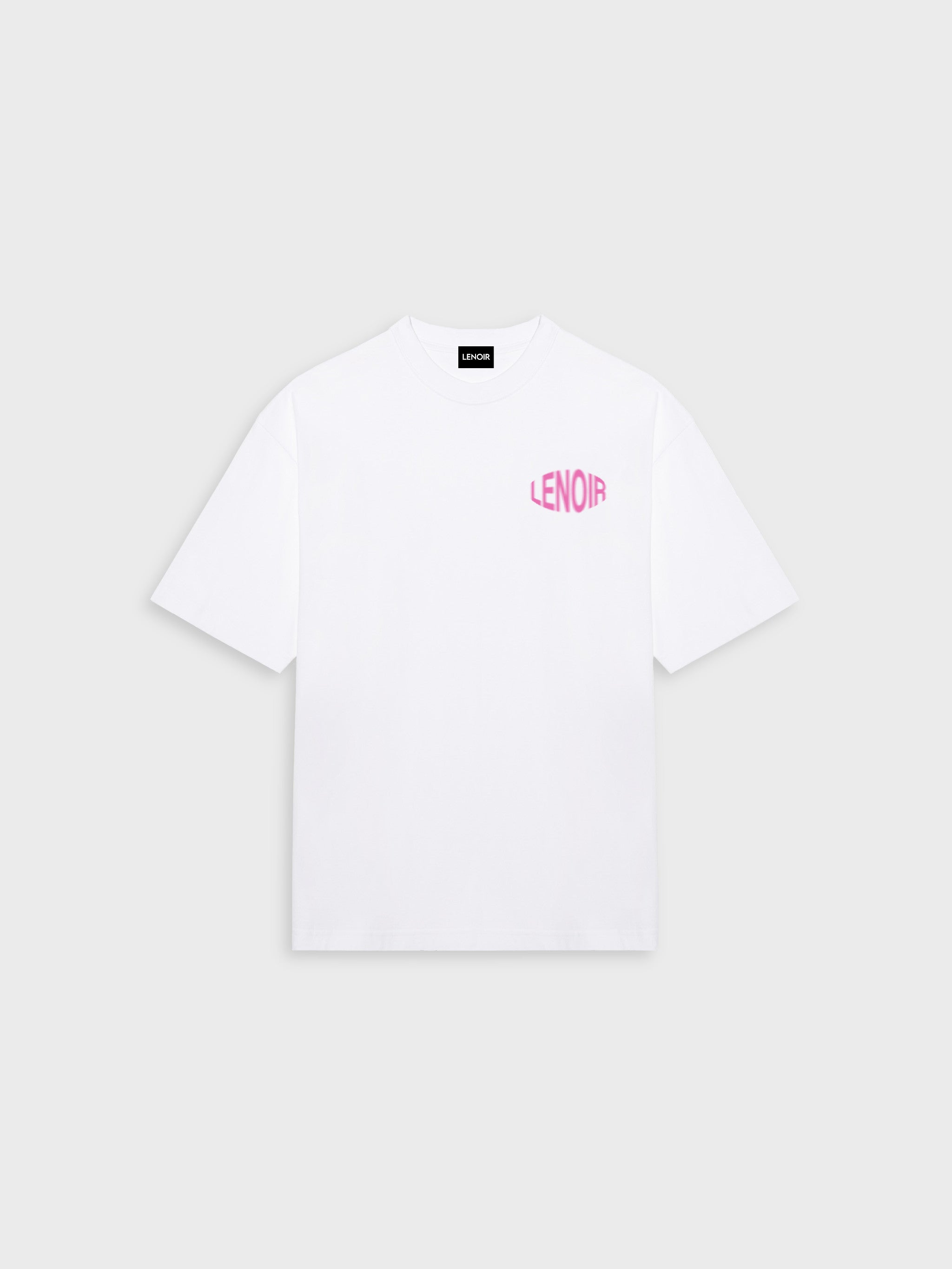 Pink Blur White T-Shirt