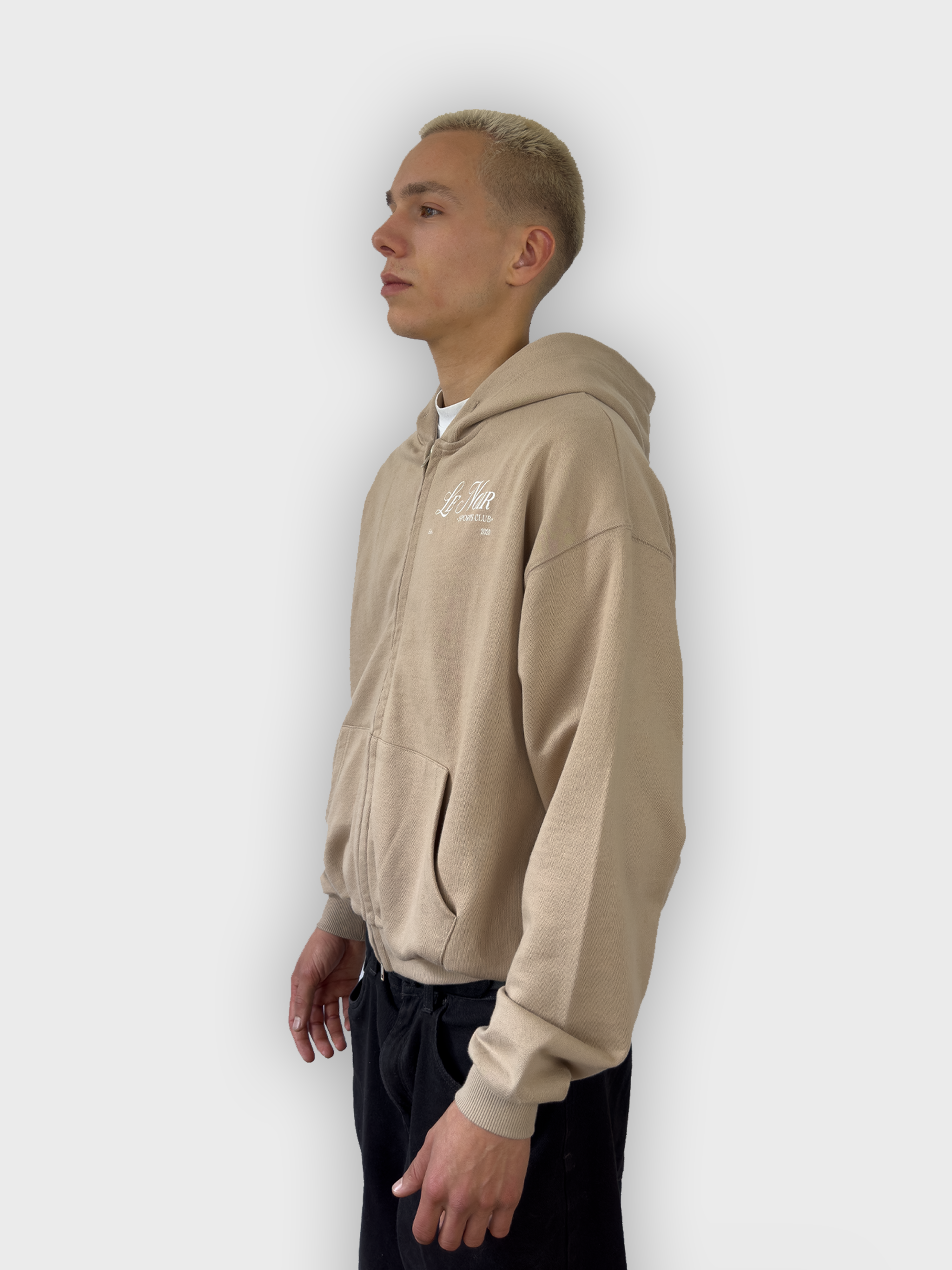 Sports Club Sand Zip Up Hoodie