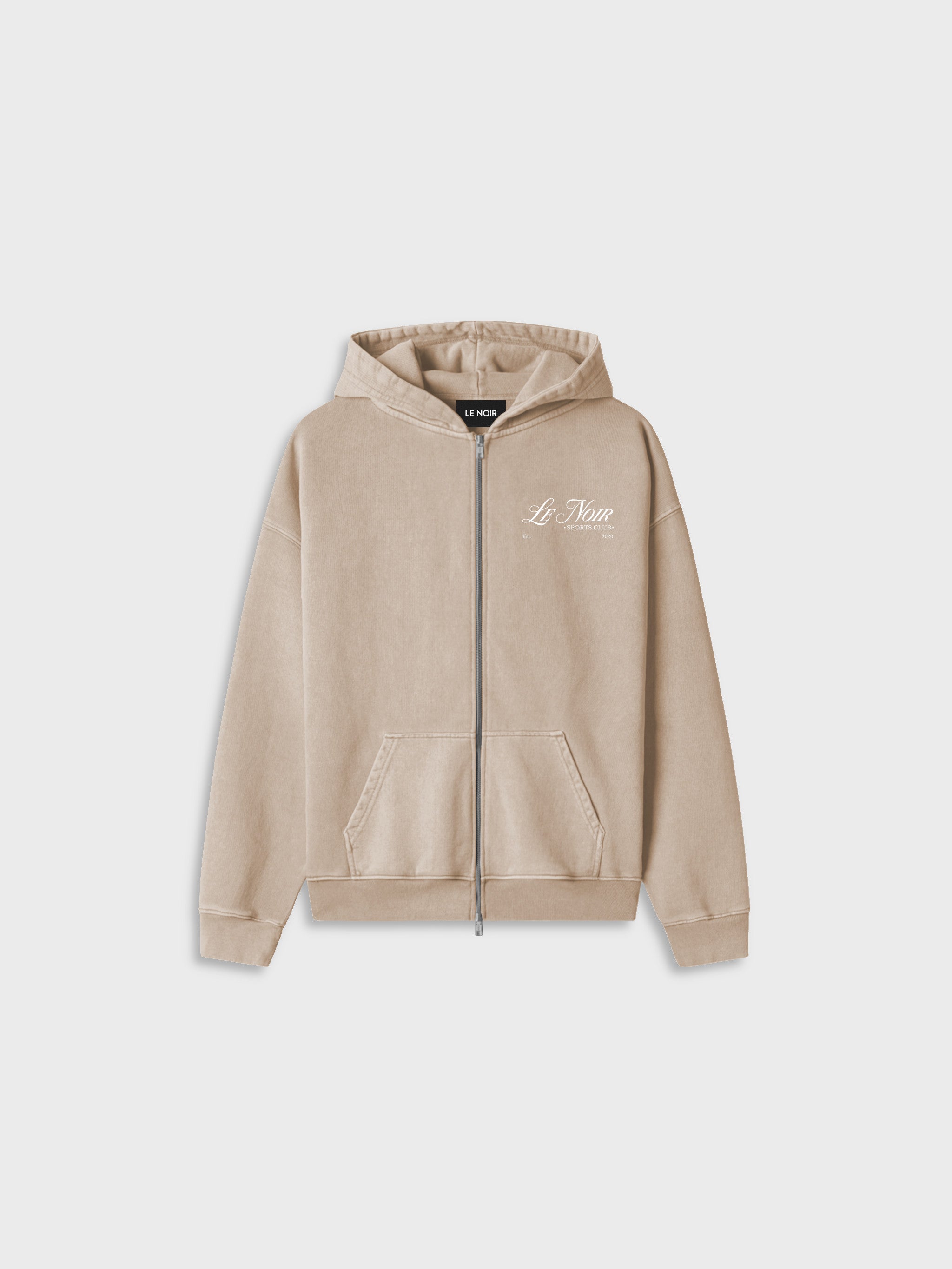 Sports Club Sand Zip Up Hoodie